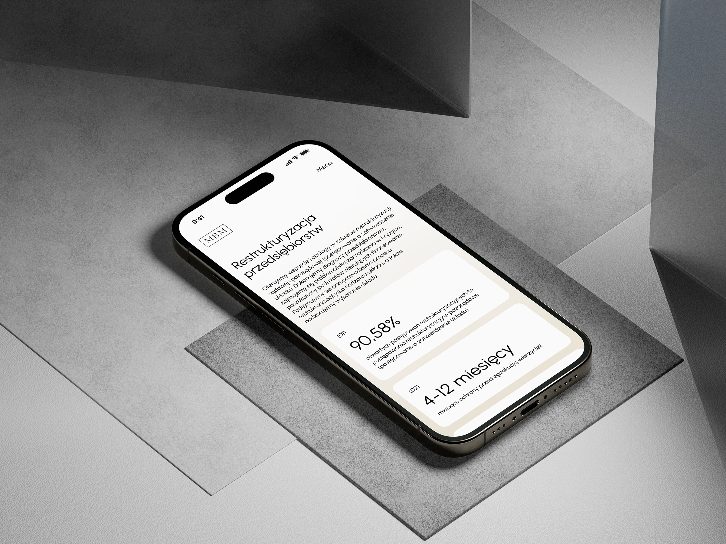 Summary mockup